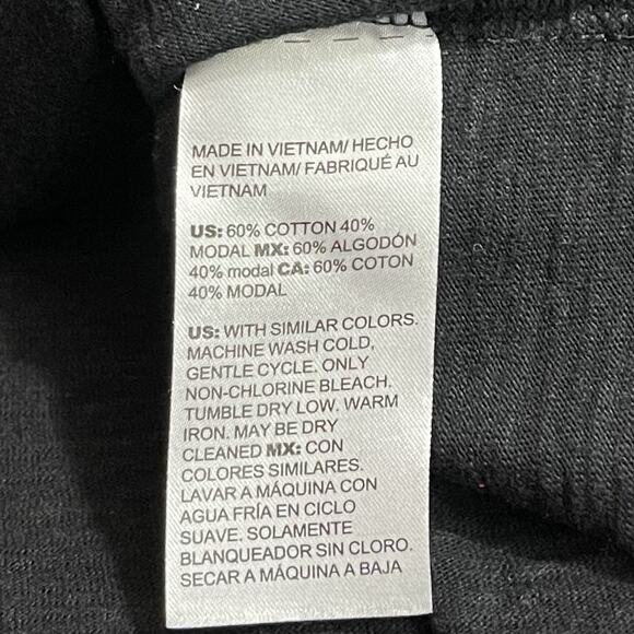 Chicos Dress Womens Size 2 US Large Black Maxi Slub Knit Sleeveless Beach - Picture 7 of 10